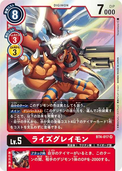 ライズグレイモンのカード画像