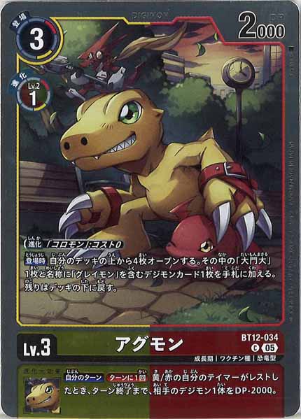 アグモンのカード画像