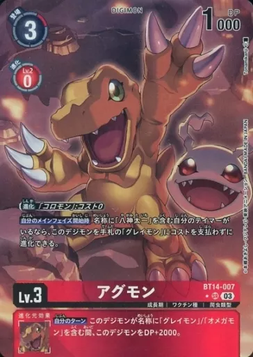 アグモンの画像（画像はSR パラレル（公式P1））
